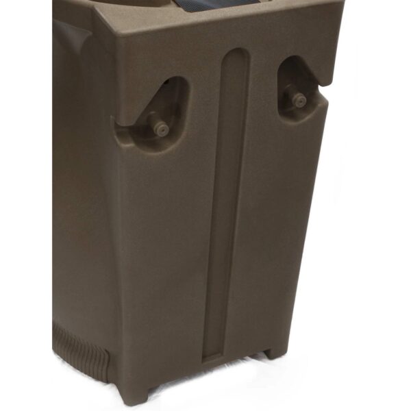 Brown Oak 65 Gallon Plastic Urn Rain Barrel with Planter Top - Image 4