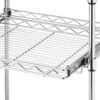 Sturdy Metal Kitchen Microwave Cart with Adjustable Shelves and Locking Wheels - Image 3