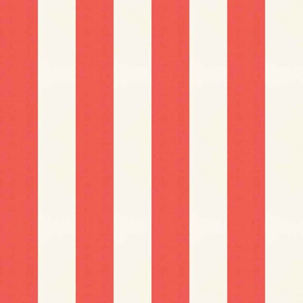 Outdoor 9-Ft Patio Umbrella with Tilt and Crank Lift in Coral Red White Stripe - Image 2