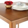 Square 39 x 39 inch Counter Height Brown Wood Dining Table - Image 4