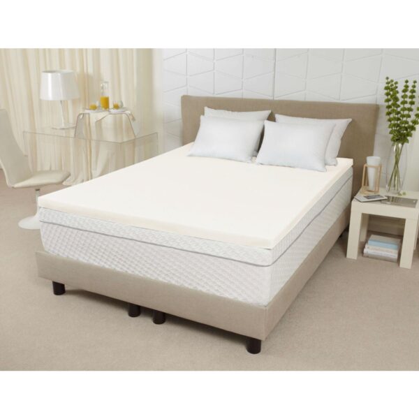 California King size 3-inch Thick Ventilated Memory Foam Mattress Topper - Image 2