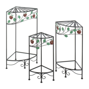 COUNTRY APPLE PLANT STAND SET