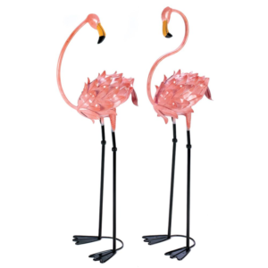 Flamboyant Flamingo Garden Stakes (Set of 2)