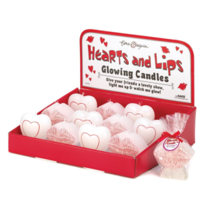 Hearts & Lips Glowing Candles (Pack of 12)