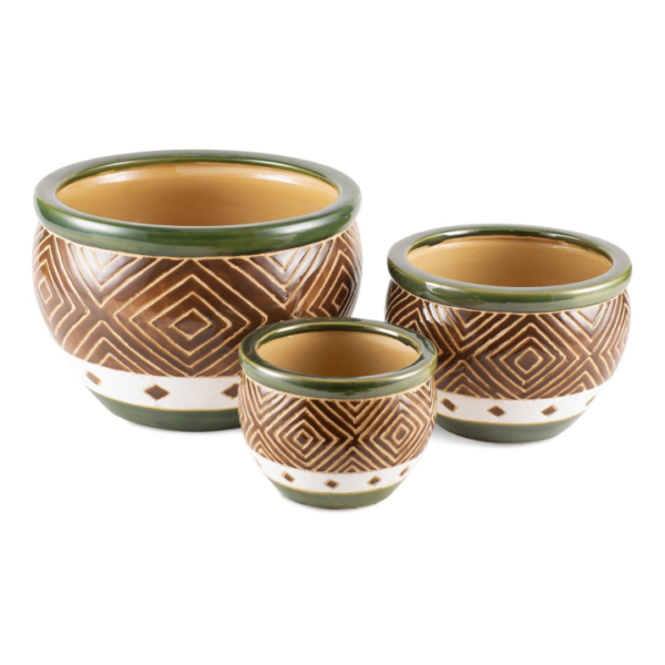 Jade Planters Trio