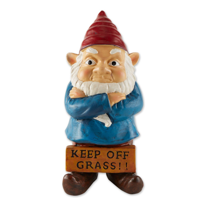 Keep Off Grass Grumpy Gnome