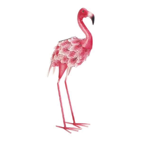PRETTY FLAMINGO WITH SOLAR LIGHT