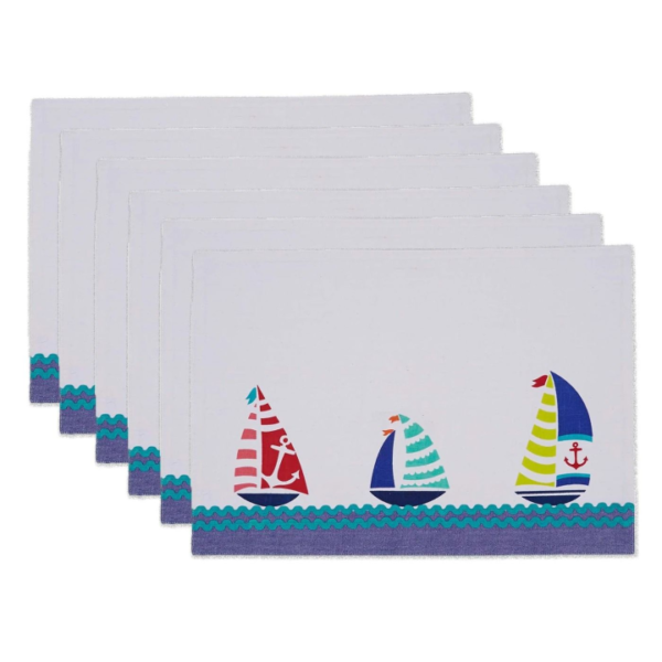 Sailboats Placemat S/6