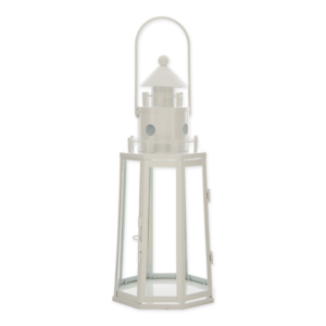 WHITE LIGHTHOUSE LANTERN