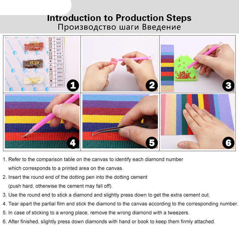 Homfun Full Square Round Diamond 5D Diy Diamond Painting Cartoon Home Garden Embroidery Cross Stitch - Image 2