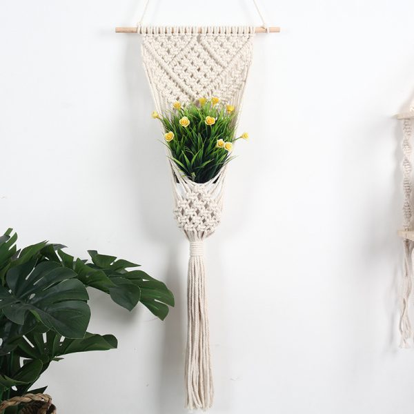 Woven Net Bag Flower Basket Wall Decoration Flower Shop Decoration - Image 5