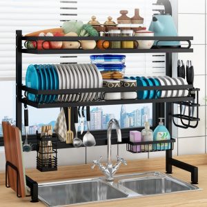 Kitchen Sink Shelf Countertop Drain Rack