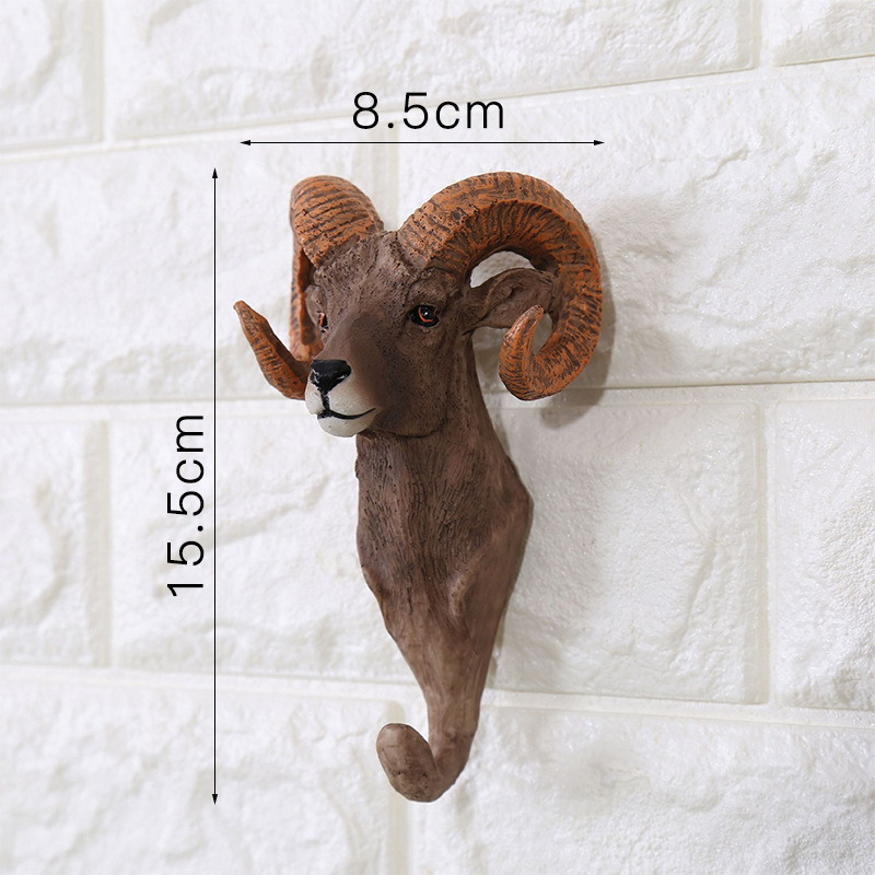 Three-dimensional Animal Wall Hanging Deer Head Creative Decoration Hook - Image 4