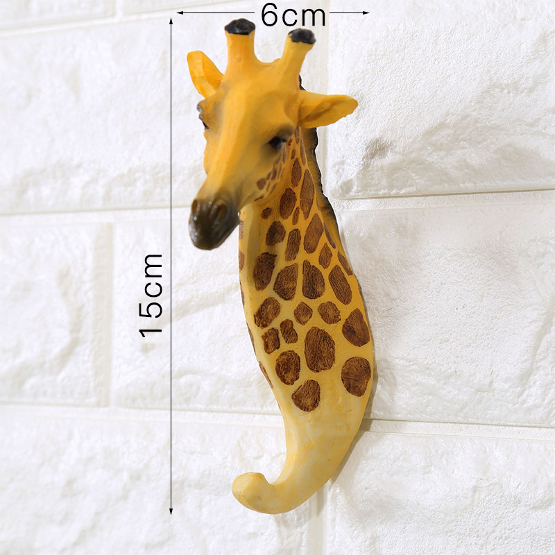 Three-dimensional Animal Wall Hanging Deer Head Creative Decoration Hook - Image 2