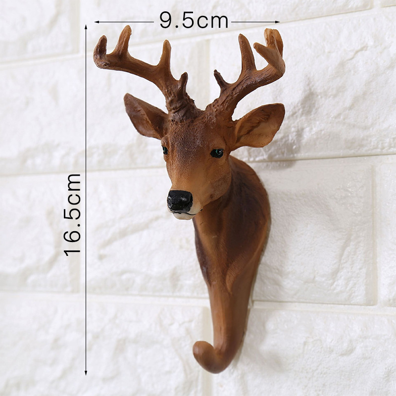 Three-dimensional Animal Wall Hanging Deer Head Creative Decoration Hook - Image 3