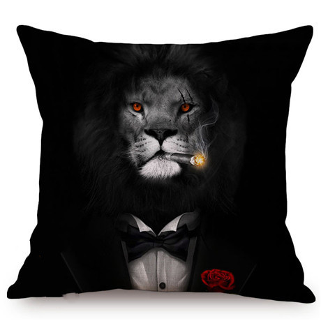 Explosive 3D Animal Wolf Series Car Pillowcase - Image 5