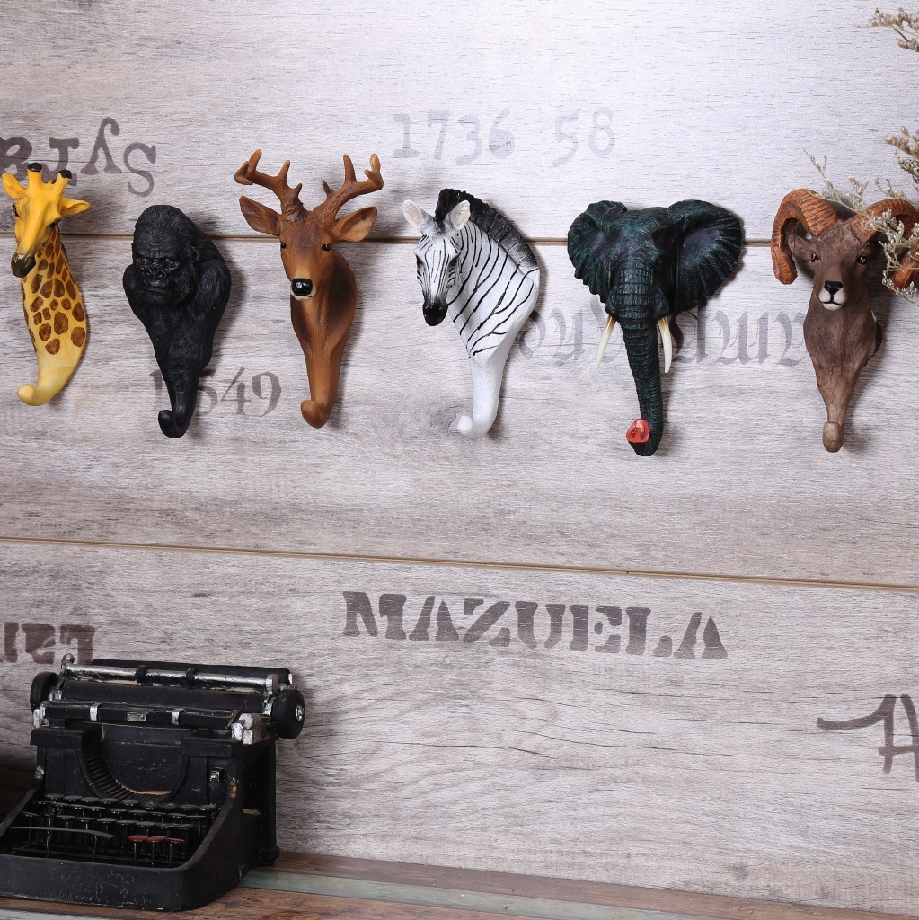 Three-dimensional Animal Wall Hanging Deer Head Creative Decoration Hook - Image 8