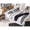 Queen size Farmhouse Storage Headboard in Rustic Light Brown Wood Finish - Image 4