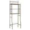 Brushed Copper Finish Iron 3 Tier Bathroom Rack - Image 3