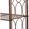 Brushed Copper Finish Iron 3 Tier Bathroom Rack - Image 4
