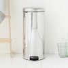 Stainless Steel 8-Gallon Kitchen Trash Can with Easy Step On Lid - Image 3