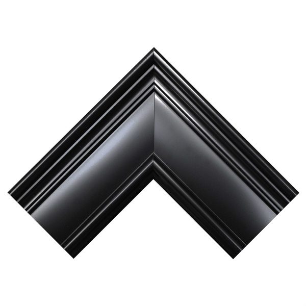 Black 27.5 x 21.5 inch Beveled Bathroom Mirror with Wall Hangers - Image 3