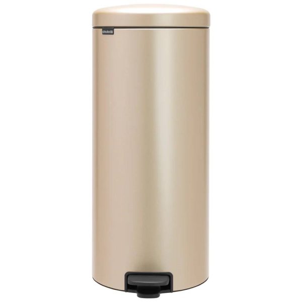 Stainless Steel 8-Gallono Kitchen Trash Can with Step On lid in Champagne Gold - Image 2