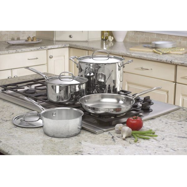 7-Piece Oven Safe Stainless Steel Cookware Set - Image 2