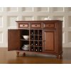 Classic Cherry Wood Finish Dining Room Sideboard Buffet with Wine Storage - Image 3