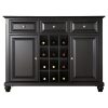 Contemporary Dining Room Sideboard Buffet Cabinet in Black - Image 2