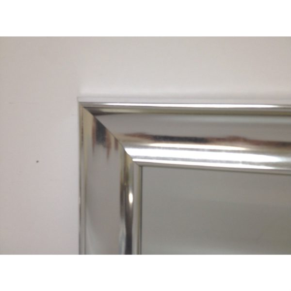Bathroom Mirror with Silver Frame - Hangs Vertically or Horizontally - Image 2