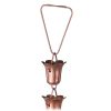 Handmade 8.5 Ft Solid Copper Tulip Rain Chain - Image 2