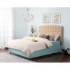 Full / Queen size Tufted Padded Upholstered Headboard in Beige - Image 2