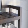 Solid Wood Over the Toilet Bathroom Storage Unit in Dark Brown Finish - Image 2