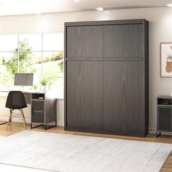 Full size Wallbed Space Saving Murphy Bed Frame in Espresso Finish - Image 2