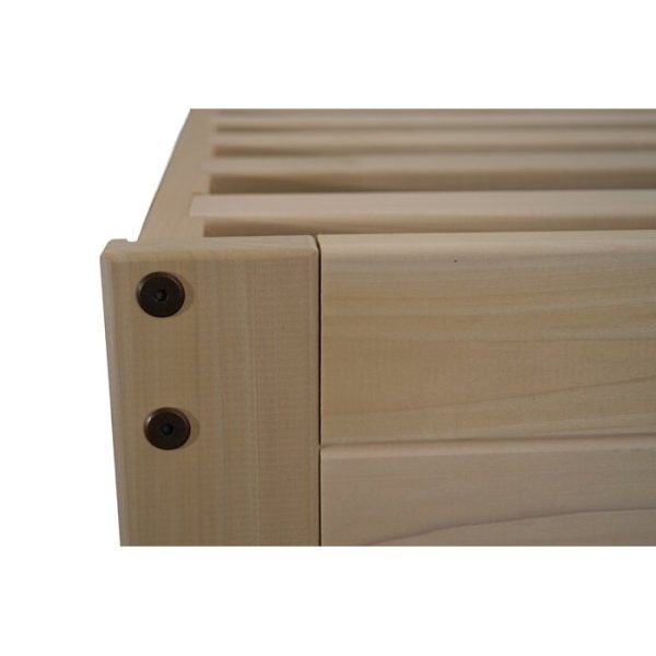 FarmHome Natural Platform Bed in Queen Size - Made in USA - Image 3