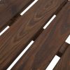 FarmHome Rustic Fir Wood Wheel Outdoor Garden Bench - Image 5