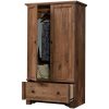 FarmHome  1 Drawer Storage Cabinet Armoire Oak - Made in USA - Image 2