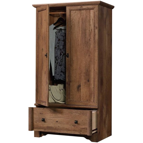 FarmHome  1 Drawer Storage Cabinet Armoire Oak - Made in USA - Image 2