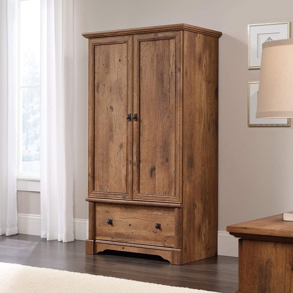 FarmHome  1 Drawer Storage Cabinet Armoire Oak - Made in USA - Image 3