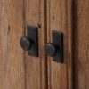 FarmHome  1 Drawer Storage Cabinet Armoire Oak - Made in USA - Image 5