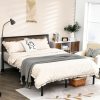 Rustic FarmHome Metal Wood Platform Bed Frame in Full Size - Image 3