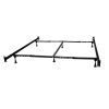 Queen/King Adjustable Metal Bed Frame with Headboard Footboard Brackets - Image 2