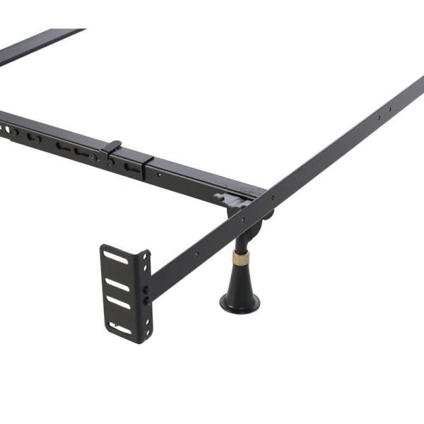 Queen/King Adjustable Metal Bed Frame with Headboard Footboard Brackets - Image 3