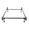 Twin/Full Adjustable Metal Bed Frame with Headboard Footboard Brackets - Image 2