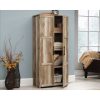 Farmhouse Wardrobe Storage Cabinet Armoire in Light Wood Finish - Image 4