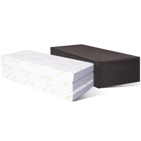 Full size 6-inch Folding Memory Foam Mattress with Washable Cover - Image 3