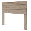 Full size Farmhouse Headboard in Rustic Natural Wood Finish - Image 2