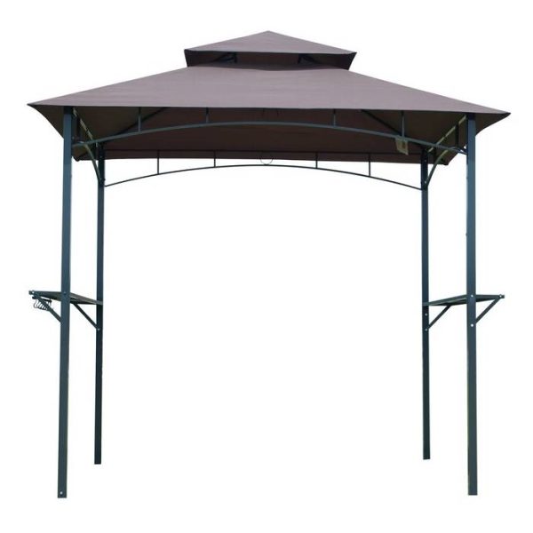 8-Ft x 5-Ft Steel Frame Outdoor Grill Gazebo with Vented Canopy - Image 2