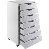 Modern Scandinavian Style 7-Drawer Storage Cabinet Chest in White Finish - Image 4